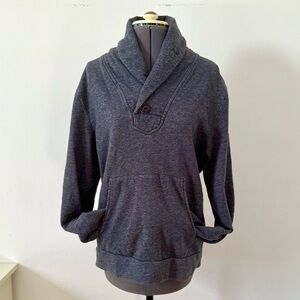 🎀5/$25 Obey Men's Charcoal Gray Shawl Collar Sweatshirt size M